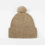 Blank Wool Flecked Pom Pom Beanie Wholesale - 1192