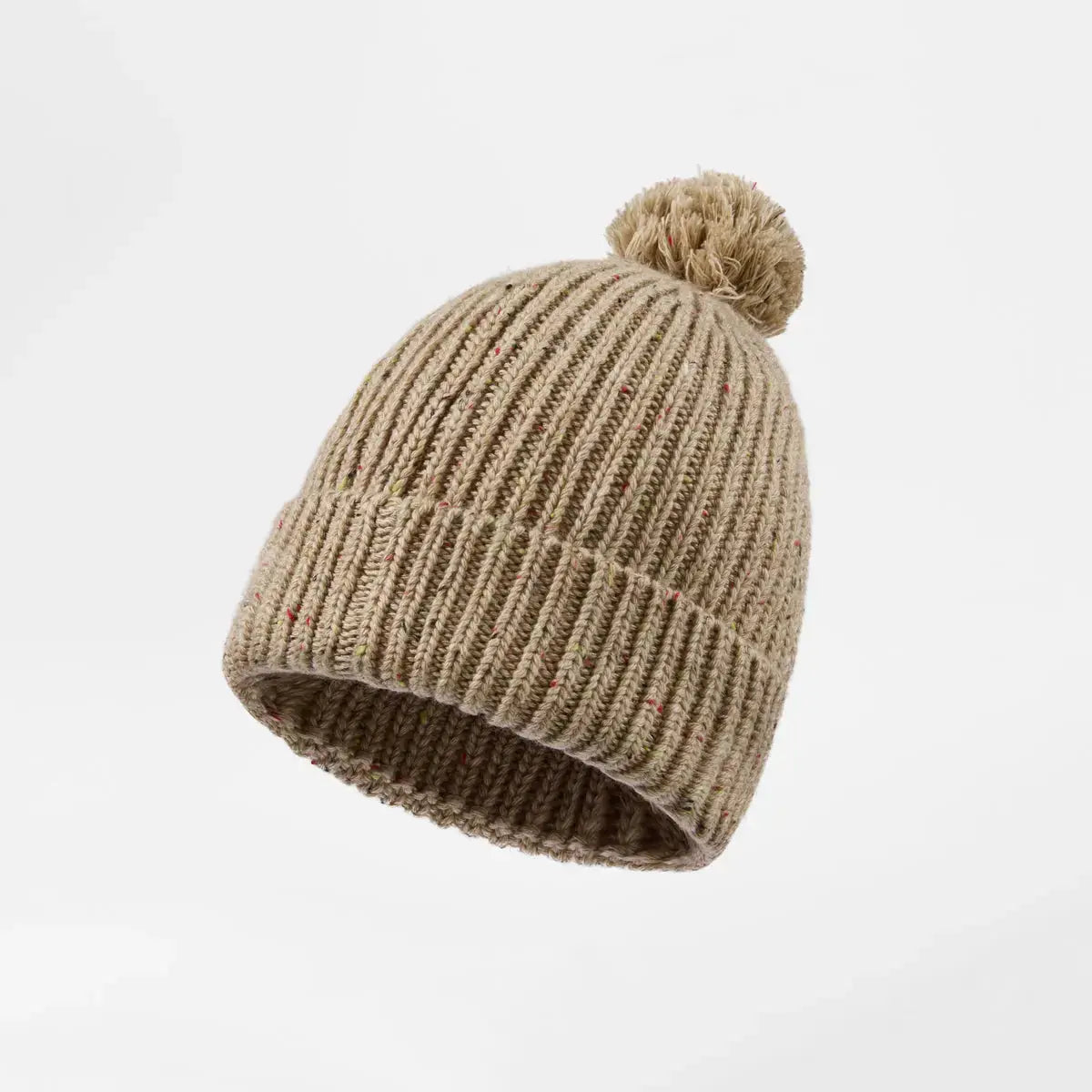 Blank Wool Flecked Pom Pom Beanie Wholesale - 1192