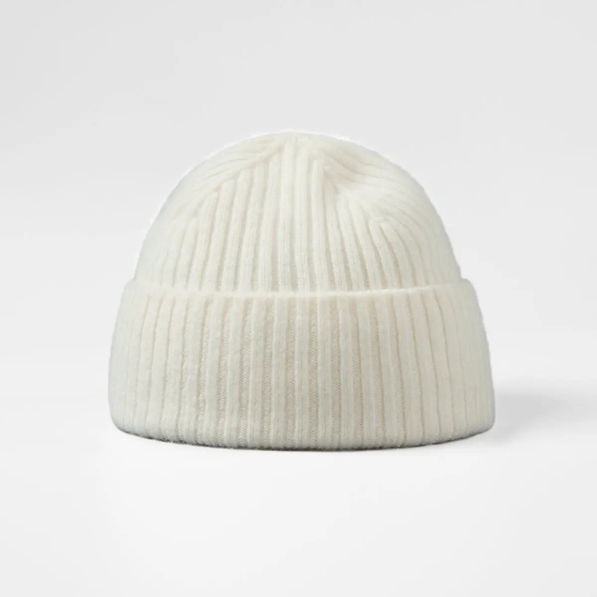 Blank Cuffed 100% Merino Wool Seamless Beanie Wholesale - 1224