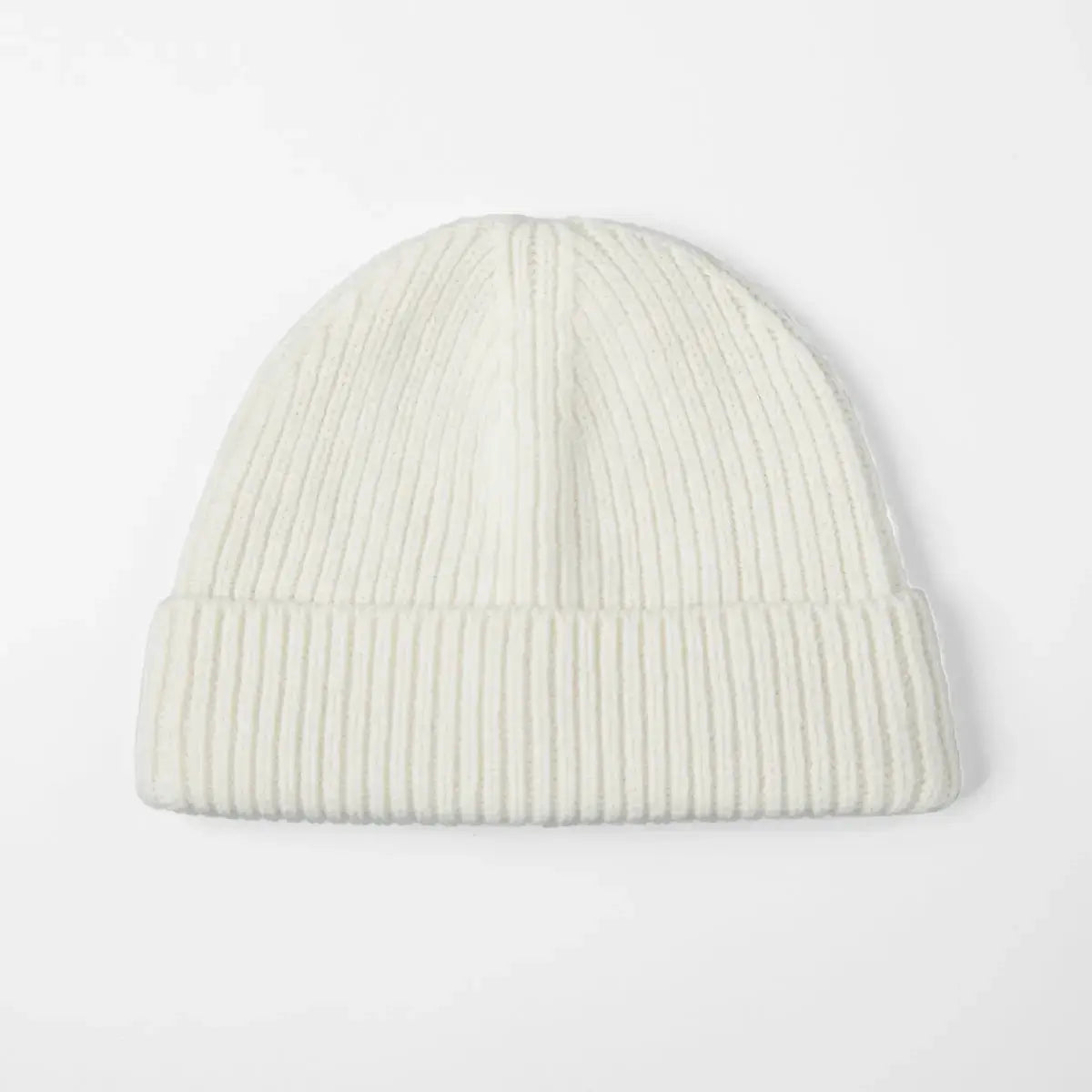 Blank 100% Merino Wool Short Fisherman Beanie Wholesale - 1281