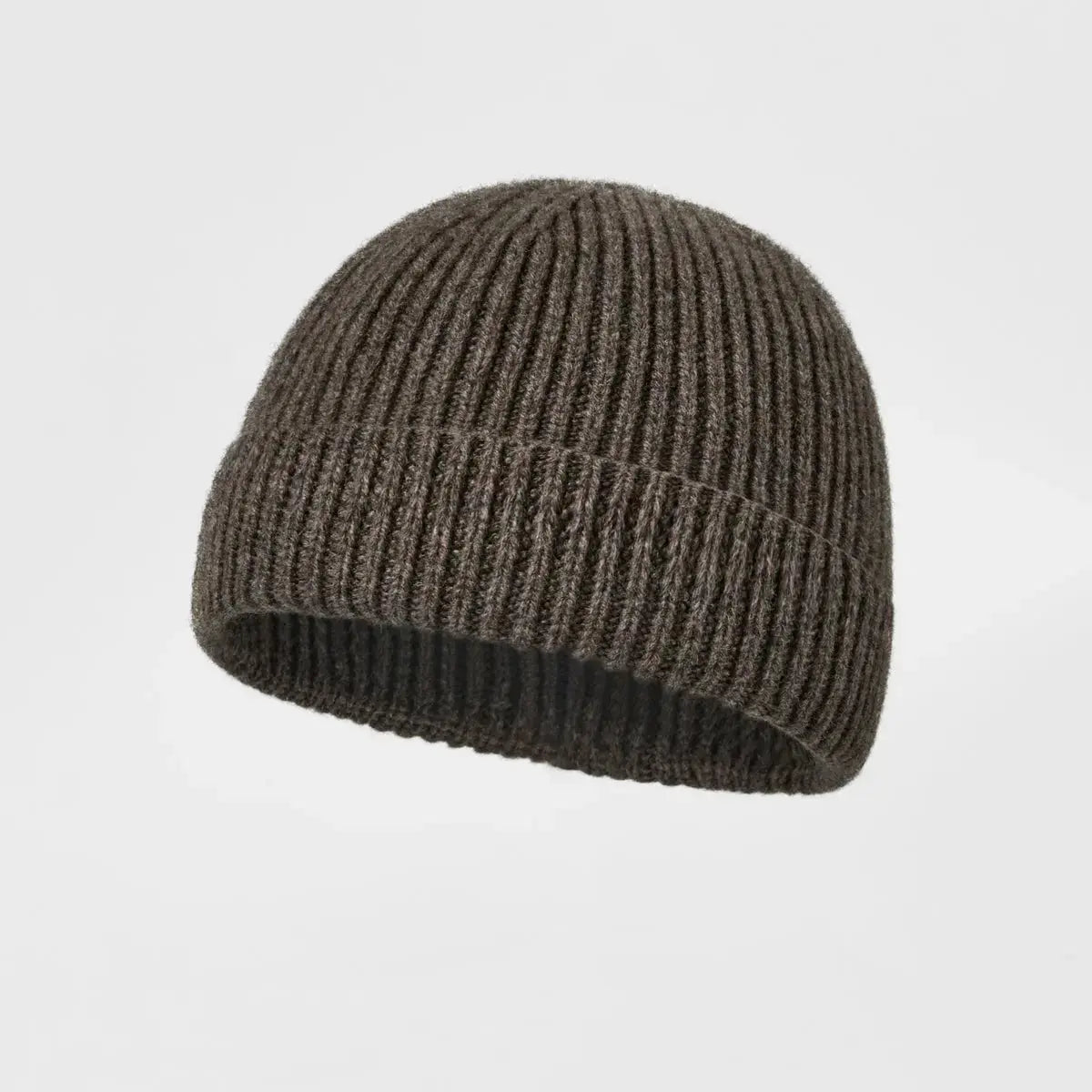 Blank 100% Merino Wool Short Fisherman Beanie Wholesale - 1281