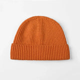 Blank 100% Merino Wool Short Fisherman Beanie Wholesale - 1281