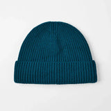 Blank 100% Merino Wool Short Fisherman Beanie Wholesale - 1281