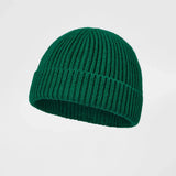 Blank 100% Merino Wool Short Fisherman Beanie Wholesale - 1281