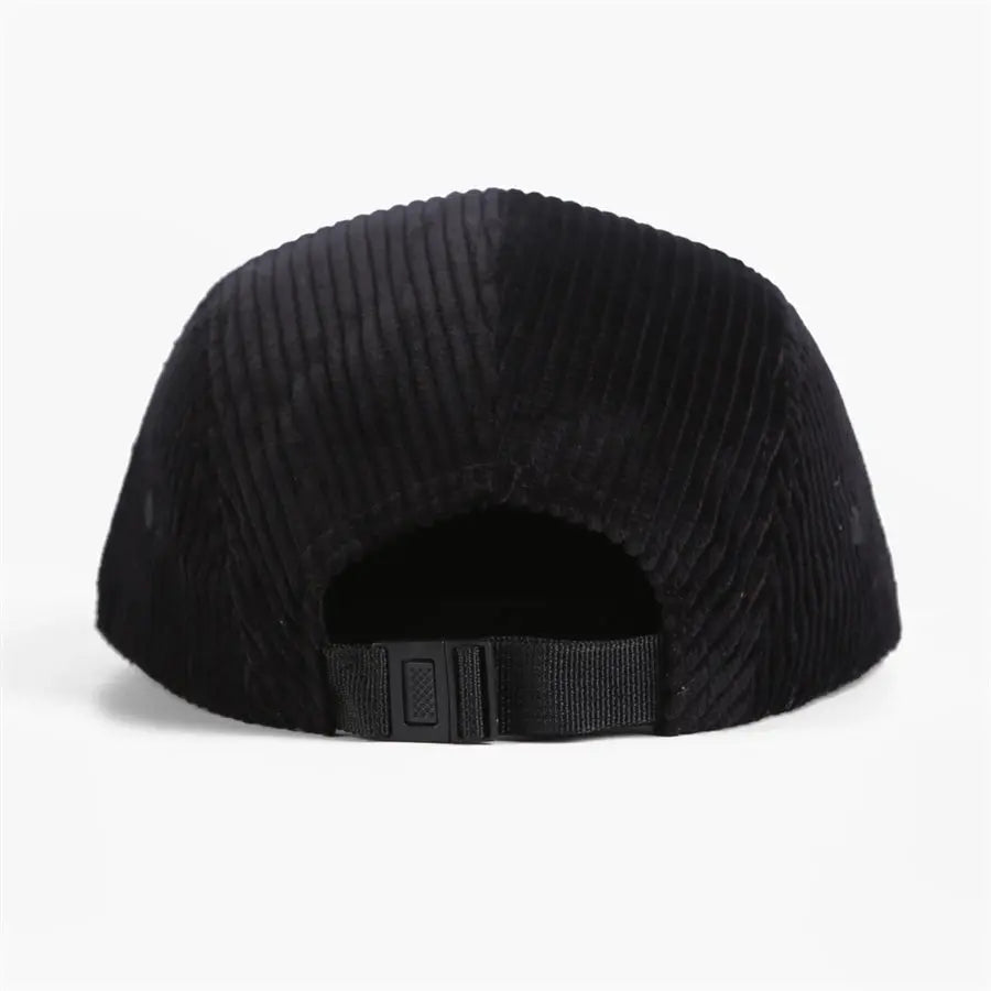 Blank Corduroy 5 Panel Flat Bill Camper Hat - 6715