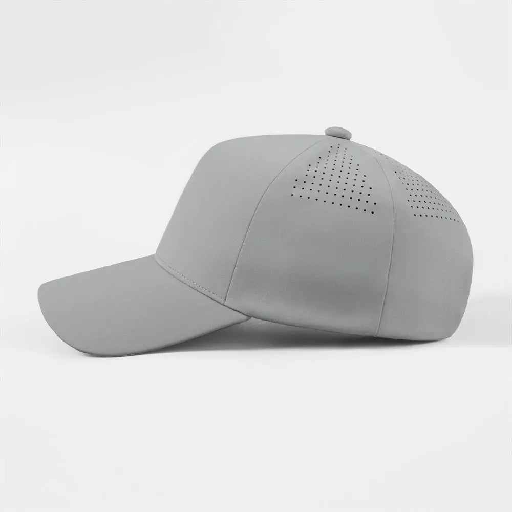 Blank Seamless 5 Panel Perforated Performance Snapback Hat Wholesale - 5312