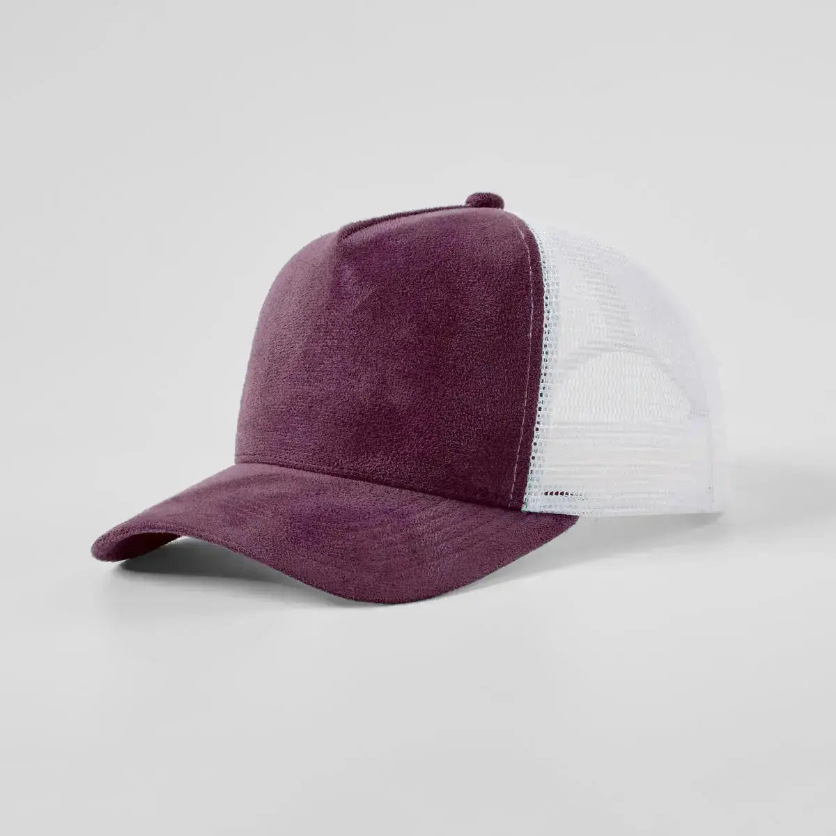 Blank Suede Mesh 5 Panel Trucker Hats Wholesale - 6710 Foremost Hat