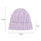 Blank Ribbed Merino Wool and Cashmere Blend Beanies - 1313