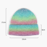 Blank Wool Tie Dye Beanie Wholesale - 1320