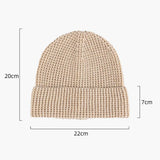 Blank Waffle Knit Cuffed Performance Beanie Wholesale - 1546