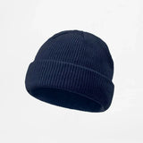 Blank Recycled Knit Cuffed Fisherman Beanie Wholesale - 1195