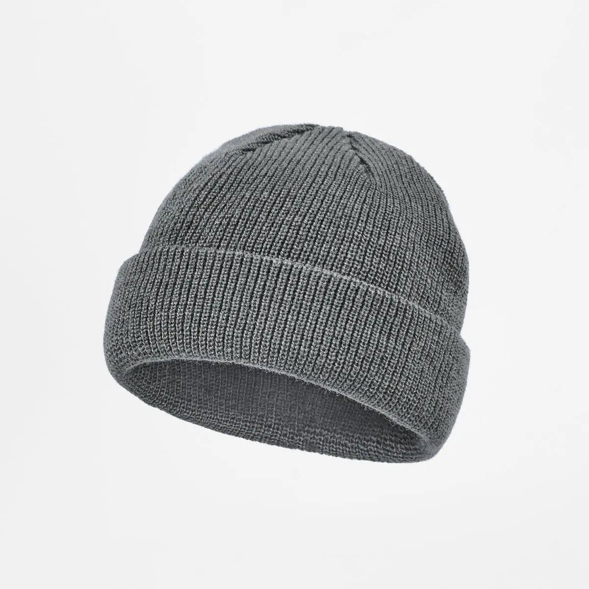 Blank Recycled Knit Cuffed Fisherman Beanie Wholesale - 1195