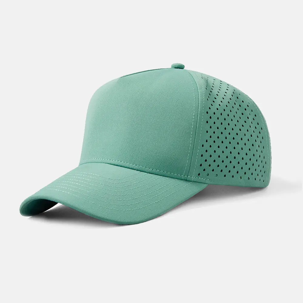 Blank 5 Panel Recycled Perforated Snapback - 6526 foremosthat