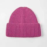 Blank Cuffed Mohair Blend Beanie Wholesale - 1265