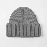Blank Cuffed Mohair Blend Beanie Wholesale - 1265