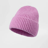 Blank Cuffed Mohair Blend Beanie Wholesale - 1265