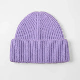 Blank Cuffed Mohair Blend Beanie Wholesale - 1265