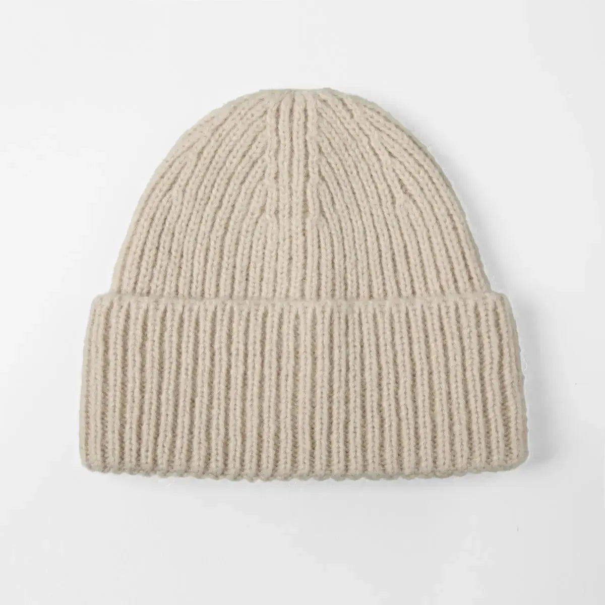 Blank Cuffed Mohair Blend Beanie Wholesale - 1265