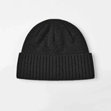 Blank Classic Ribbed Knit Wool Beanie Wholesale - 1188
