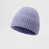 Blank Classic Ribbed Knit Wool Beanie Wholesale - 1188