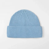 Blank Wool Waffle Knit Beanie Wholesale - 1263