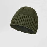 Blank Classic Ribbed Knit Wool Beanie Wholesale - 1188