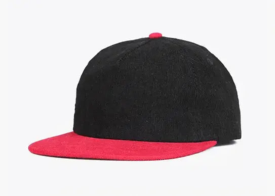 Custom 5 Panel Unstructured Corduroy Snapback Hat - 6738