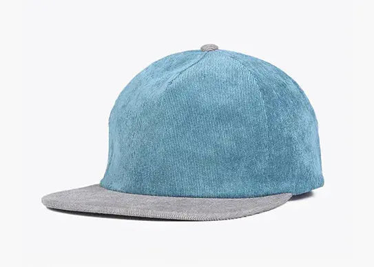 Custom 5 Panel Unstructured Corduroy Snapback Hat - 6738