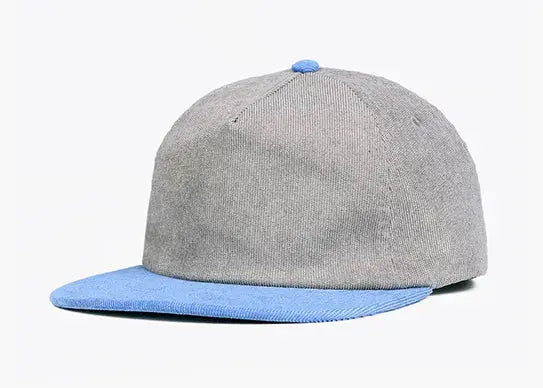 Custom 5 Panel Unstructured Corduroy Snapback Hat - 6738