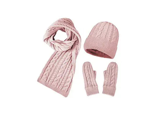 Custom Beanie Gloves and Scarf Set