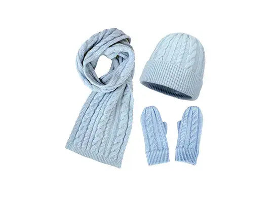 Custom Beanie Gloves and Scarf Set