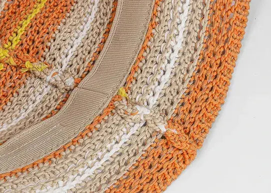 Custom Crochet Cotton Summer Bucket Hat - 7051