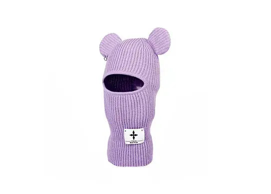 Custom Crochet Knit Balaclava Ski Mask With Ears