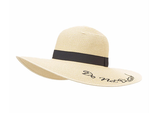 Custom Embroidered Straw Floppy Beach Hats