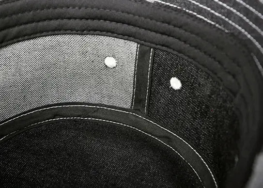 Custom Jean Denim Bucket Hats with Patch Logo
