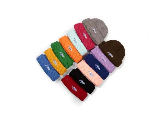 Custom Knit Short Thick Fisherman Beanies