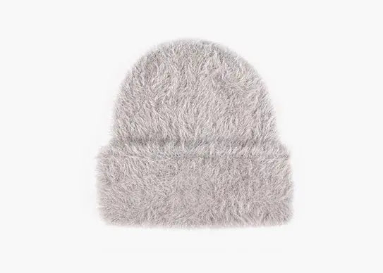 Custom Mink Fur Fluffy Beanie Hat - 1342