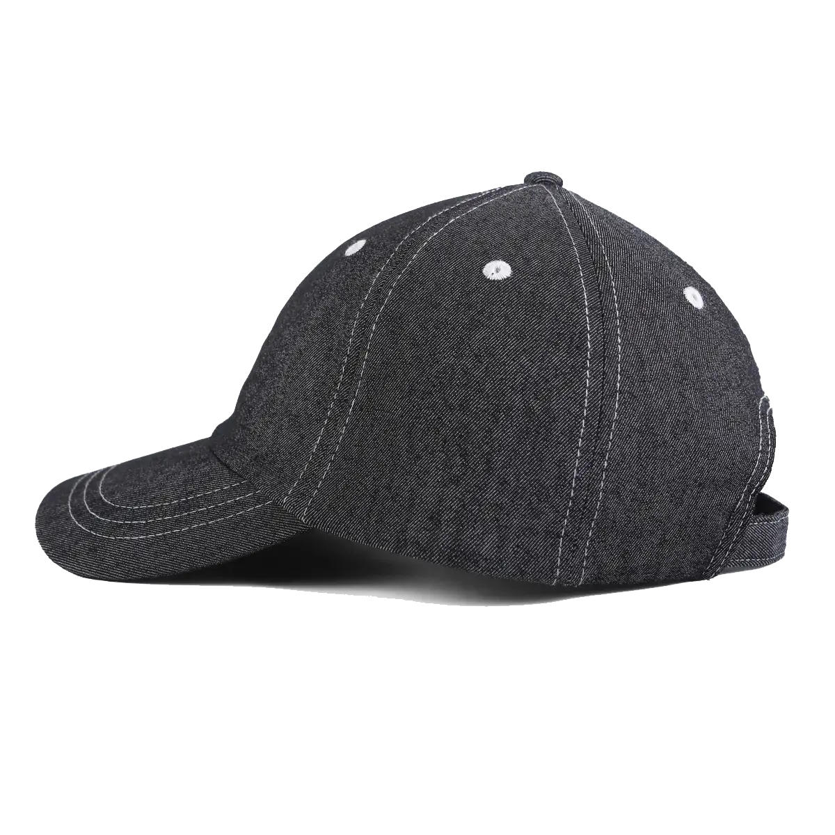 Custom Poly Denim Color Blocking Soft Crown Dad Hat - 6142