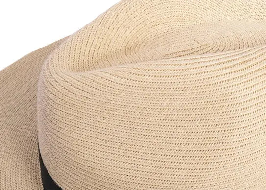 Custom Wide Brim Straw Fedora Hats