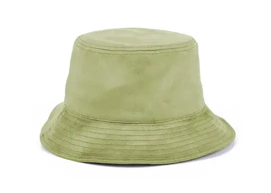 Suede Leather Bucket Hats Wholesale