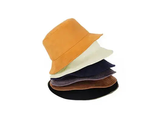 Suede Leather Bucket Hats Wholesale