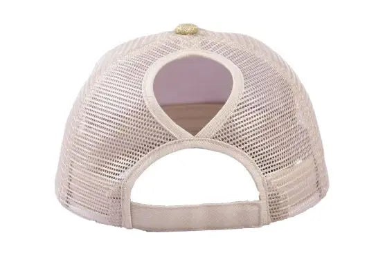 Wholesale Criss Cross Ponytail Trucker Hats