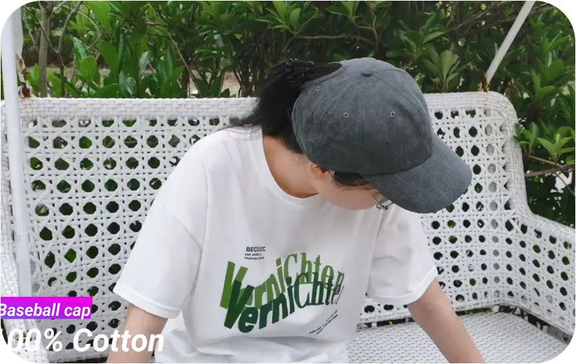 Wholesale Ponytail Washed Baseball Caps