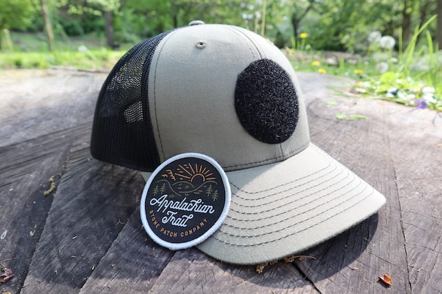 Eco Trucker Leather Patch Hat - Black & Gray
